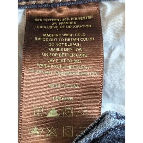 KUT from the Kloth Catherine Boyfriend Jeans Blue Wash Size 14 Cut# 73827 - Picture 8 of 15